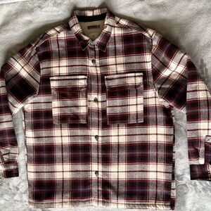 H&M Cream Sherpa Lined Jacket